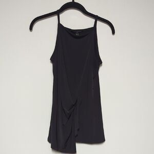 Banana Republic Black Asymmetrical Sleeveless Camisole Top